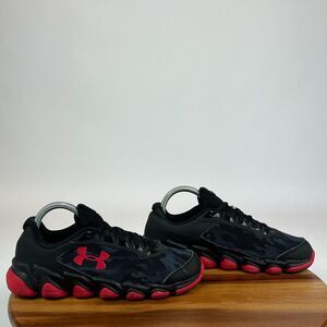 Childrens Kids Under Armour Spine Disrupt Black Camo Sneakers Shoes Size 7 Y GUC